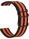 Ремешок GSMIN Dim 22 для Samsung Gear S3 Frontier/Classic/Galaxy Watch(46 mm) Black/Orange, Samsung Gear S3 Frontier / Classic / Galaxy Watch (46 mm)